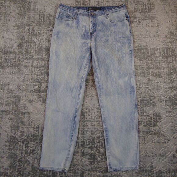 Levi's Jeans Womens Size 8 Blue Mid Rise Skinny Acid Wash Denim Rocker - Picture 1 of 15